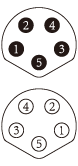 Male and female heads of M8 assembled connectors, 3Pin, 4Pin, 5Pin, 6Pin, 8Pin field - wiring plugs and sockets